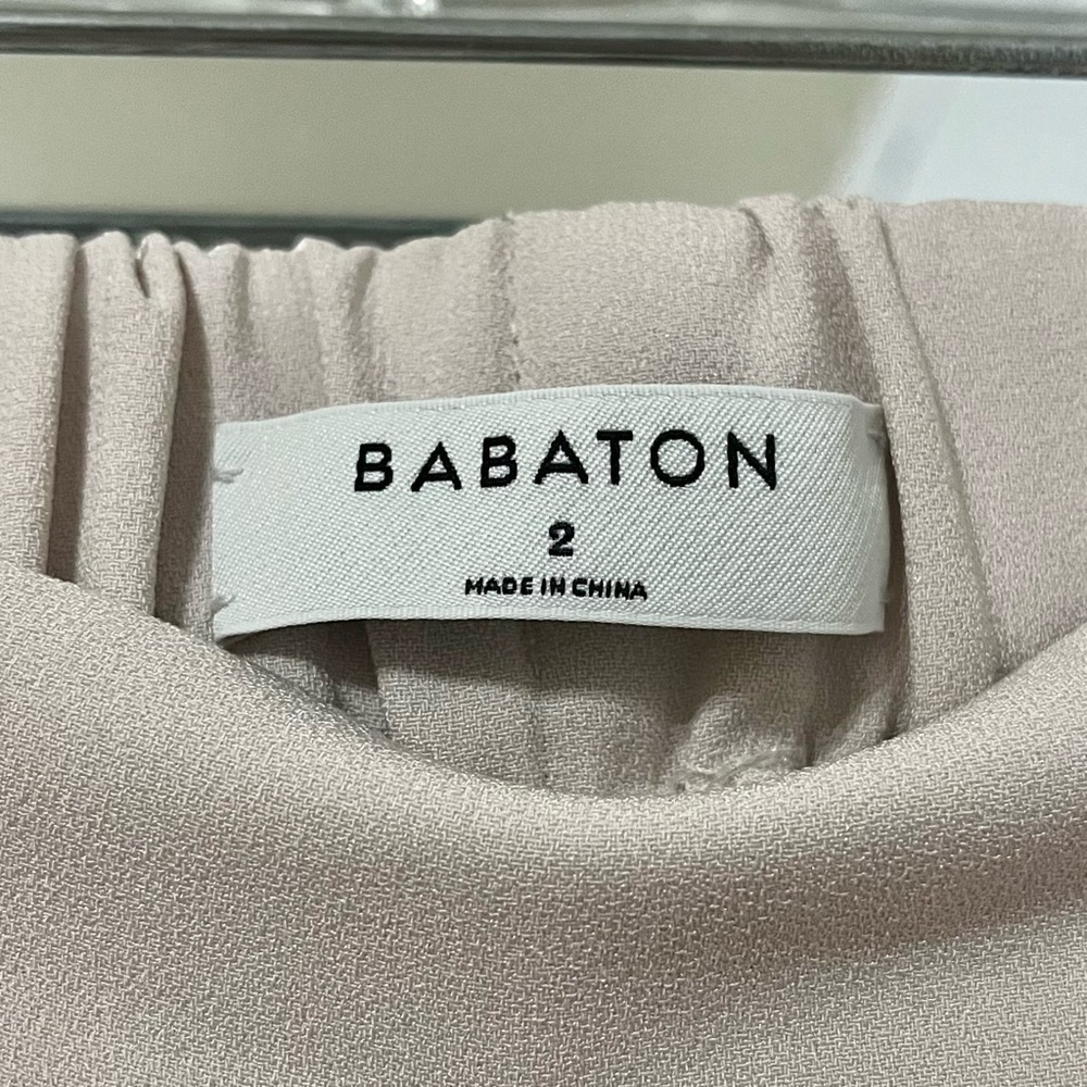 ARITZIA Babaton Beige Cropped Cohen Pants Size 2 - Picture 6 of 10